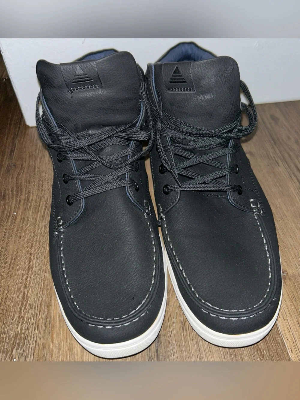Aldo men’s size 12Black Chukka Boots with White Accented Sole